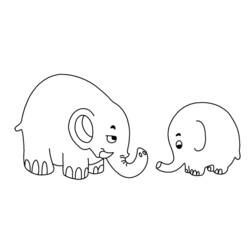 Dibujo para colorear: Elefante (Animales) #6375 - Dibujos para Colorear e Imprimir Gratis