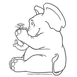 Dibujo para colorear: Elefante (Animales) #6407 - Dibujos para Colorear e Imprimir Gratis