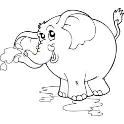 Dibujo para colorear: Elefante (Animales) #6412 - Dibujos para Colorear e Imprimir Gratis