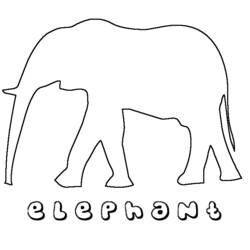 Dibujo para colorear: Elefante (Animales) #6414 - Dibujos para Colorear e Imprimir Gratis