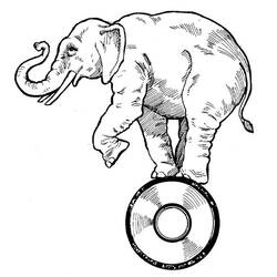 Dibujo para colorear: Elefante (Animales) #6429 - Dibujos para Colorear e Imprimir Gratis