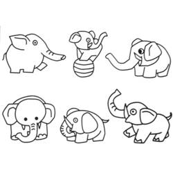 Dibujo para colorear: Elefante (Animales) #6433 - Dibujos para Colorear e Imprimir Gratis