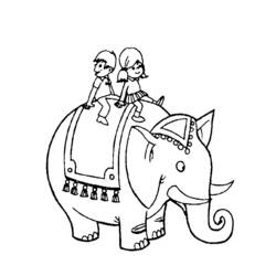 Dibujo para colorear: Elefante (Animales) #6434 - Dibujos para Colorear e Imprimir Gratis