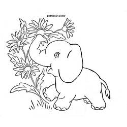 Dibujo para colorear: Elefante (Animales) #6490 - Dibujos para Colorear e Imprimir Gratis