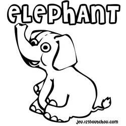 Dibujo para colorear: Elefante (Animales) #6492 - Dibujos para Colorear e Imprimir Gratis