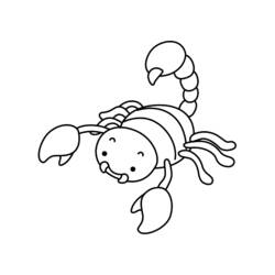 Dibujo para colorear: Escorpión (Animales) #14564 - Dibujos para Colorear e Imprimir Gratis