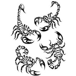 Dibujo para colorear: Escorpión (Animales) #14609 - Dibujos para Colorear e Imprimir Gratis