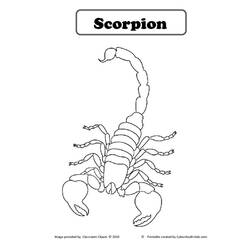 Dibujo para colorear: Escorpión (Animales) #14610 - Dibujos para Colorear e Imprimir Gratis