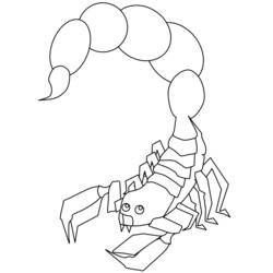 Dibujo para colorear: Escorpión (Animales) #14623 - Dibujos para Colorear e Imprimir Gratis