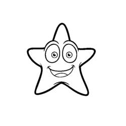 Dibujo para colorear: Estrella de mar (Animales) #6704 - Dibujos para Colorear e Imprimir Gratis