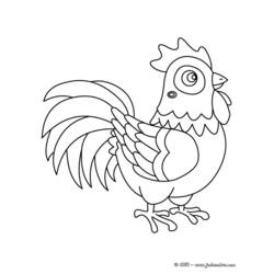 Dibujo para colorear: Gallina (Animales) #17479 - Dibujos para Colorear e Imprimir Gratis