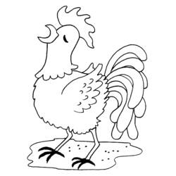 Dibujo para colorear: Gallina (Animales) #17560 - Dibujos para Colorear e Imprimir Gratis