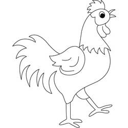 Dibujo para colorear: Gallo (Animales) #4108 - Dibujos para Colorear e Imprimir Gratis