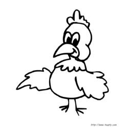 Dibujo para colorear: Gallo (Animales) #4152 - Dibujos para Colorear e Imprimir Gratis