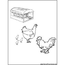 Dibujo para colorear: Gallo (Animales) #4186 - Dibujos para Colorear e Imprimir Gratis