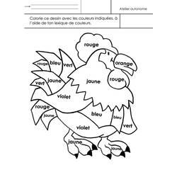Dibujo para colorear: Gallo (Animales) #4218 - Dibujos para Colorear e Imprimir Gratis