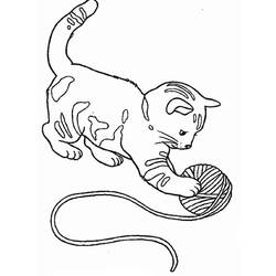 Dibujo para colorear: Gato (Animales) #1768 - Dibujos para Colorear e Imprimir Gratis