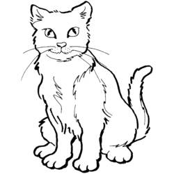 Dibujo para colorear: Gato (Animales) #1789 - Dibujos para Colorear e Imprimir Gratis