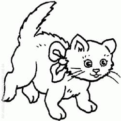 Dibujo para colorear: Gato (Animales) #1906 - Dibujos para Colorear e Imprimir Gratis