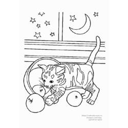 Dibujo para colorear: Gato (Animales) #1946 - Dibujos para Colorear e Imprimir Gratis