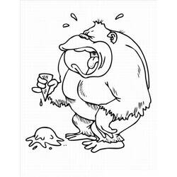 Dibujo para colorear: Gorila (Animales) #7508 - Dibujos para Colorear e Imprimir Gratis