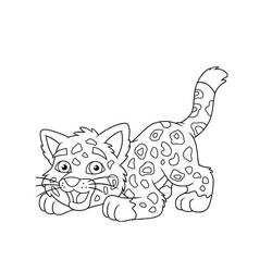 Dibujo para colorear: Guepardo (Animales) #7867 - Dibujos para Colorear e Imprimir Gratis