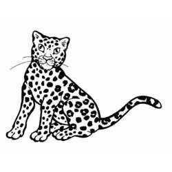 Dibujo para colorear: Guepardo (Animales) #7872 - Dibujos para Colorear e Imprimir Gratis