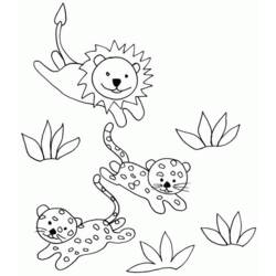 Dibujo para colorear: Guepardo (Animales) #7894 - Dibujos para Colorear e Imprimir Gratis