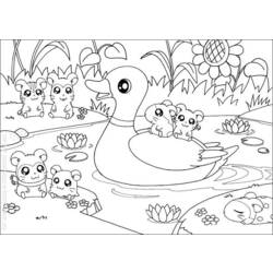 Dibujo para colorear: Hámster (Animales) #8109 - Dibujos para Colorear e Imprimir Gratis
