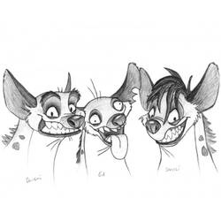 Dibujo para colorear: Hiena (Animales) #19645 - Dibujos para Colorear e Imprimir Gratis