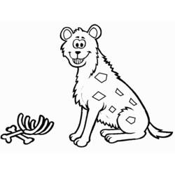Dibujo para colorear: Hiena (Animales) #19664 - Dibujos para Colorear e Imprimir Gratis