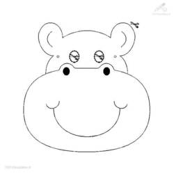 Dibujo para colorear: Hipopótamo (Animales) #8654 - Dibujos para Colorear e Imprimir Gratis