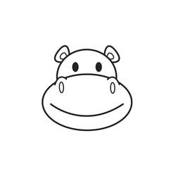 Dibujo para colorear: Hipopótamo (Animales) #8701 - Dibujos para Colorear e Imprimir Gratis