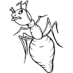 Dibujo para colorear: Hormiga (Animales) #6928 - Dibujos para Colorear e Imprimir Gratis