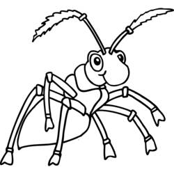 Dibujo para colorear: Hormiga (Animales) #6936 - Dibujos para Colorear e Imprimir Gratis