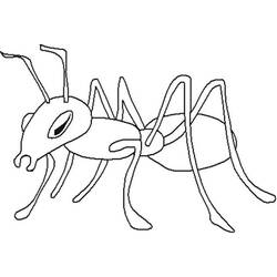 Dibujo para colorear: Hormiga (Animales) #6947 - Dibujos para Colorear e Imprimir Gratis
