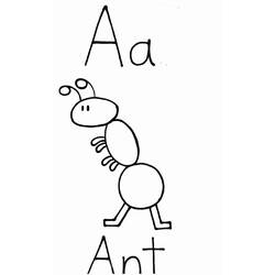 Dibujo para colorear: Hormiga (Animales) #6974 - Dibujos para Colorear e Imprimir Gratis