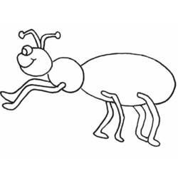 Dibujo para colorear: Hormiga (Animales) #7009 - Dibujos para Colorear e Imprimir Gratis