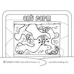 Dibujo para colorear: Hormiga (Animales) #7010 - Dibujos para Colorear e Imprimir Gratis