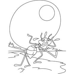 Dibujo para colorear: Hormiga (Animales) #7030 - Dibujos para Colorear e Imprimir Gratis
