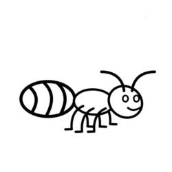 Dibujo para colorear: Hormiga (Animales) #7077 - Dibujos para Colorear e Imprimir Gratis