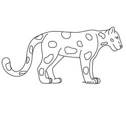 Dibujos para colorear: Jaguar - Dibujos para Colorear e Imprimir Gratis
