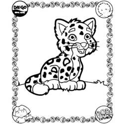Dibujo para colorear: Jaguar (Animales) #9024 - Dibujos para Colorear e Imprimir Gratis