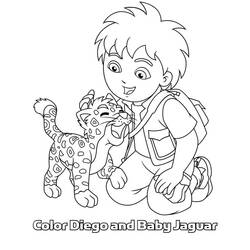 Dibujo para colorear: Jaguar (Animales) #9043 - Dibujos para Colorear e Imprimir Gratis