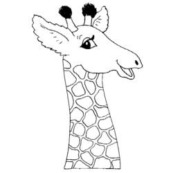 Dibujo para colorear: Jirafa (Animales) #7221 - Dibujos para Colorear e Imprimir Gratis