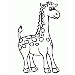 Dibujo para colorear: Jirafa (Animales) #7232 - Dibujos para Colorear e Imprimir Gratis