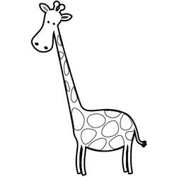 Dibujo para colorear: Jirafa (Animales) #7247 - Dibujos para Colorear e Imprimir Gratis