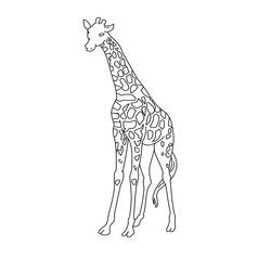 Dibujo para colorear: Jirafa (Animales) #7281 - Dibujos para Colorear e Imprimir Gratis