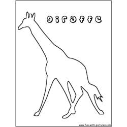Dibujo para colorear: Jirafa (Animales) #7319 - Dibujos para Colorear e Imprimir Gratis