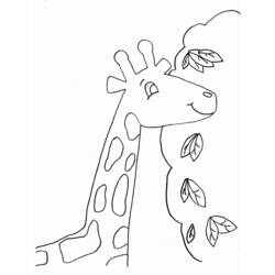 Dibujo para colorear: Jirafa (Animales) #7321 - Dibujos para Colorear e Imprimir Gratis